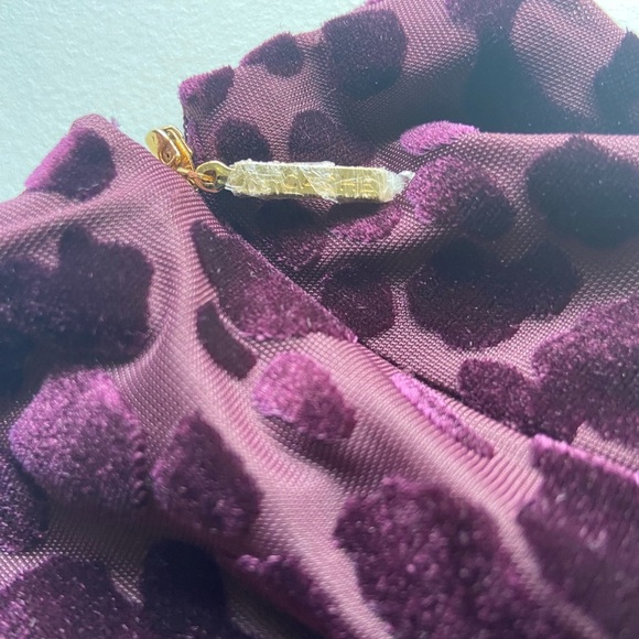 Cache Leopard Velvet Burnout Bodycon Sheath Dress Sz 12 Witchy Whimsigoth - Picture 11 of 11